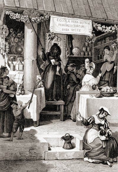 Incisione rappresentante la festa della Befana da Unknown artist