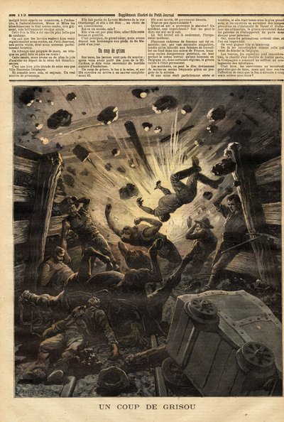 Esplosione di grisù nelle miniere di Anderlues (Belgio) da Unknown artist