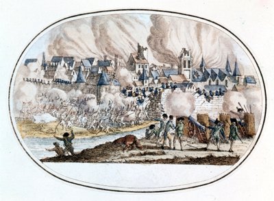 Insurrezione federalista. La presa di Tolone dagli inglesi nel 1794 dove si distinse il giovane Bonaparte. da Unknown artist