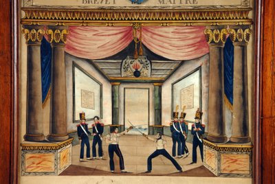 Scherma: brevetto di Contre-pointe di aprile 1826 da Unknown artist