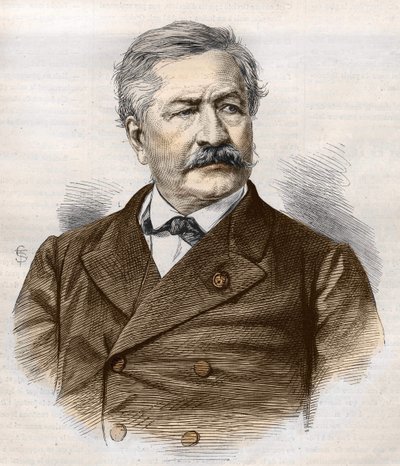 Ferdinand de Lesseps (1805 - 1894), incisione, collezione Bianchetti da Unknown artist