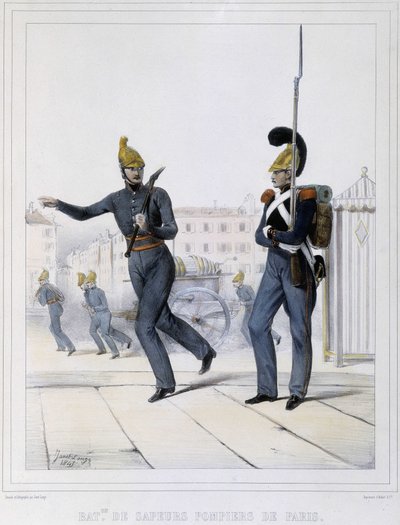 Pompieri di Parigi da Unknown artist
