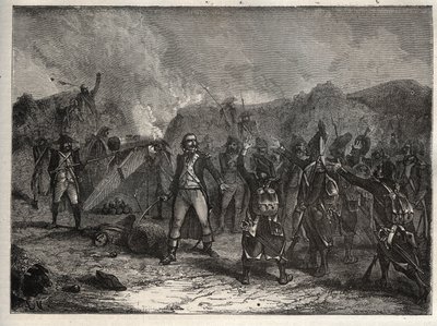 Prima coalizione: Colonnello Antoine Guillaume Rampon alla battaglia di Montenotte il 12 aprile 1796, durante la campagna italiana contro le truppe francesi di Napoleone Bonaparte e gli eserciti austriaci e sardi da Unknown artist