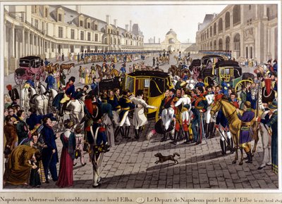 Fontainebleau. La partenza di Napoleone Bonaparte per l