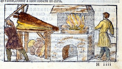 Forgia - in "Pirotechnia" di Biringuccio da Unknown artist