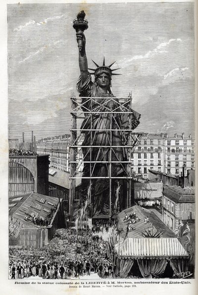 Francia, Parigi, Donazione della Statua della Libertà all