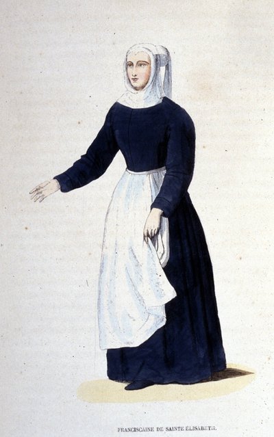 Suora francescana di Santa Elisabetta. Ordine fondato da Santa Elisabetta d