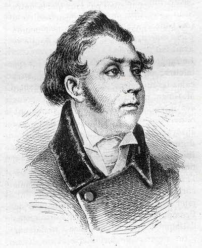 François Charles Dulong - avvocato e politico francese - 1792-1834 - incisione da Unknown artist