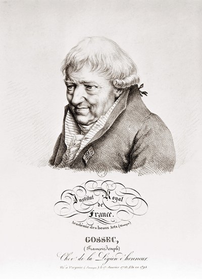 François Joseph Gossec. Compositore francese. 1734-1829 da Unknown artist