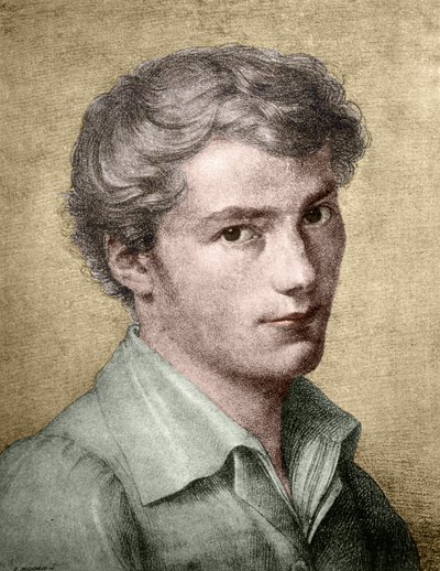 Franz Schubert giovane da Unknown artist