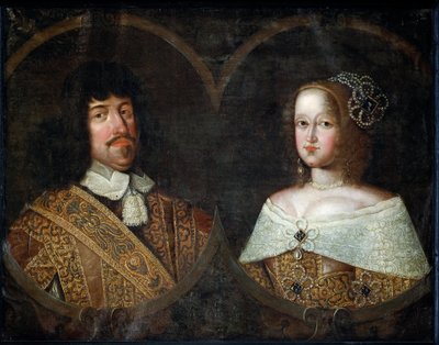 Federico III di Danimarca e sua moglie Sofia Amalia di Brunswick-Lyneburg, c.1643 da Unknown artist