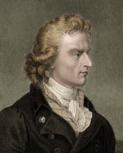 Friedrich Von Schiller 1759-1805 - incisione - 19° secolo da Unknown artist