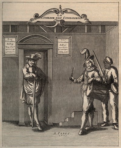 Frontespizio di "La Commedia dei Commedianti, Poema di Nuova Invenzione" di Georges de Scudery - 1635 da Unknown artist