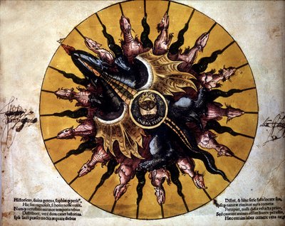 Frontespizio che rappresenta un sole - in 