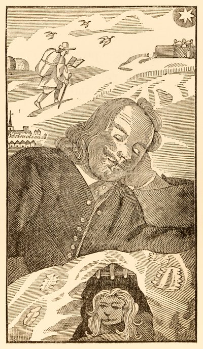 Frontespizio da Il progresso del pellegrino di John Bunyan da Unknown