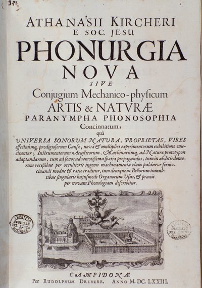 Frontespizio di Phonurgia nova (1673) da Unknown artist