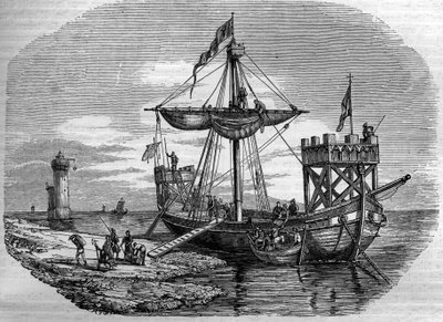 Galea nel Medioevo. Incisione del XIX secolo da Unknown artist