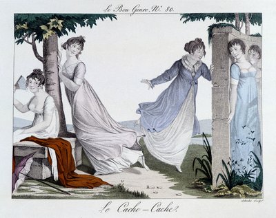 Gioco del nascondino (Cache Cache) - in "Le Bon genre", n.80, inizio XIX secolo da Unknown artist