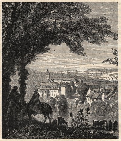 Gargilesse-Dampierre - Indre - Francia - incisione in 