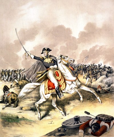 Generale Andrew Jackson (1767 - 1845) alla Battaglia di New Orleans nel 1812 da Unknown artist