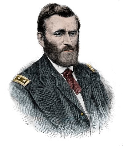 Ritratto del generale nordista Ulysses Simpson Grant (1822-1885) da Unknown artist