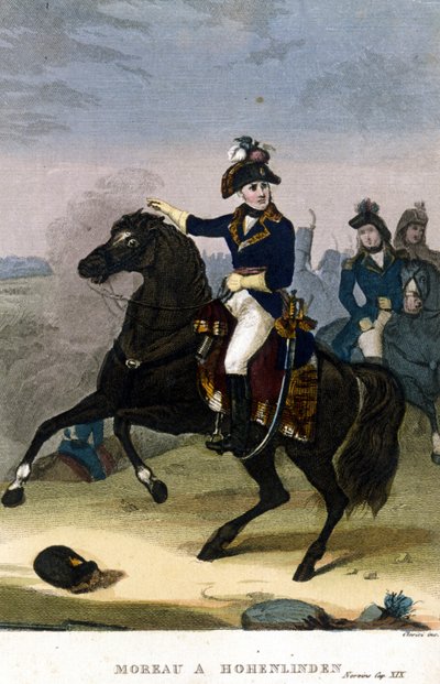 Generale Jean Victor (Jean-Victor) Moreau a Hohenlinden il 3 dicembre da Unknown artist