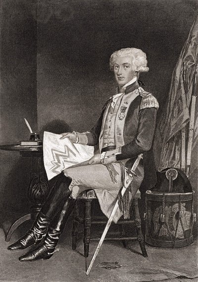 Generale La Fayette (Lafayette) (1757-1834) da Unknown artist