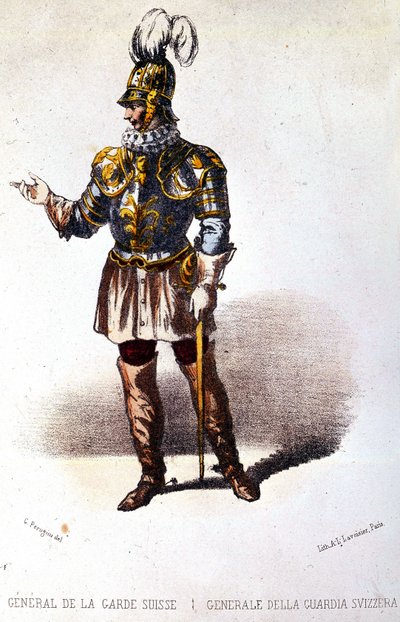 Generale della Guardia Svizzera, circa 1860 da Unknown artist