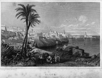 Veduta generale di Algeri nel XIX secolo, in “Algerie ancienne et moderne” di Léon Galibert da Unknown artist