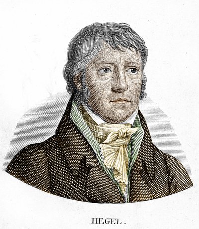 Georg Wilhelm Friedrich Hegel (1770 - 1831), filosofo tedesco da Unknown artist