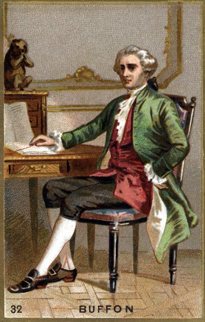 Georges Louis Leclerc, Conte di Buffon (1707 - 1788). Cromolitografia del XIX secolo da Unknown artist
