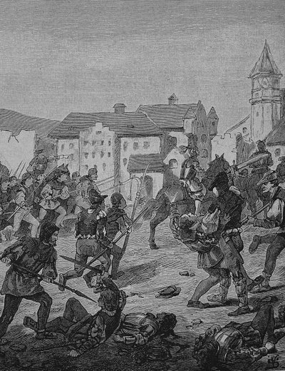 Guerra dei contadini tedeschi (1524-1526): Assalto a Weinsberg da Unknown artist