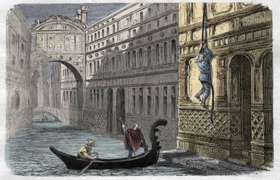 Giacomo Casanova (1725-1798) che fugge dai Piombi, Venezia, 31 ottobre da Unknown artist