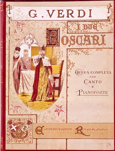 Giuseppe Verdi: Copertina della partitura per pianoforte dell