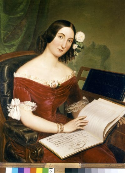 Giuseppina Strepponi (1815-1897), famoso soprano, moglie di Giuseppe Verdi da Unknown artist
