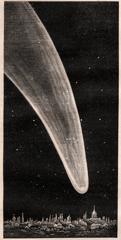 Grande Cometa del 1811 - incisione circa 1867 da Unknown artist