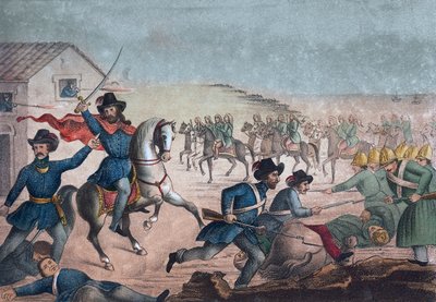 Guerra Grande: Garibaldi alla Battaglia di San Antonio, 8 febbraio 1846 - Uruguay - Guerra Civile Uruguaiana: Giuseppe Garibaldi durante la Battaglia di San Antonio in Uruguay l