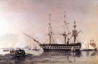 HMS Agamemnon, nave da 91 cannoni della Royal Navy (1852) da Unknown artist