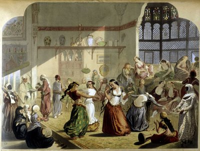 Harem - in "Egitto moderno", c. 1870 da Unknown artist