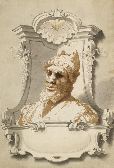 Testa di un uomo, circa XVII secolo da Unknown artist