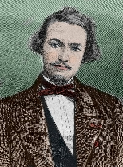 Henri Duveyrier (1840-1892), esploratore francese - ritratto di Henri Duveyrier orientalista, viaggiatore e geografo francese da Unknown artist