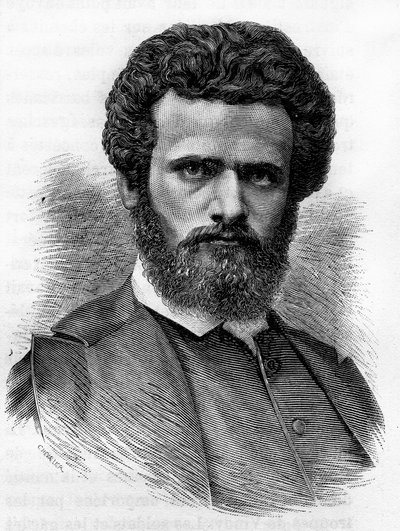 Henri Regnault (1843-1871), pittore francese. Incisione della fine del XIX secolo in "Histoire de France" di H. Martin da Unknown artist
