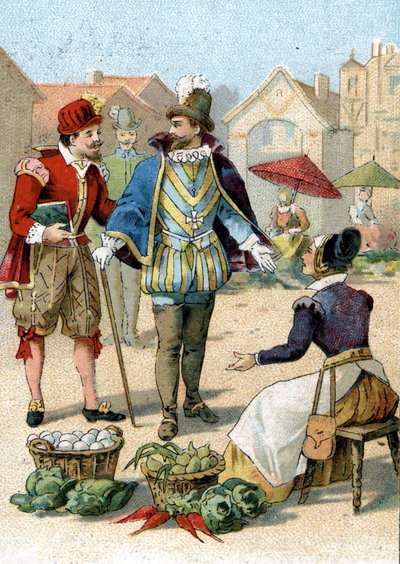 Enrico IV re di Francia (1553-1610) nelle sue passeggiate a Parigi da Unknown artist