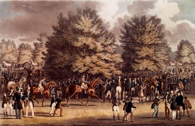 Ippica: la preparazione prima della corsa a Epsom, Inghilterra da Unknown artist