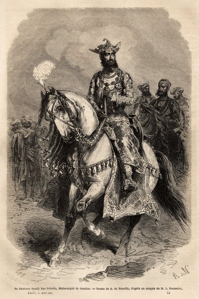 Sua Altezza Syadji Rao Scindia (1846-1886), Maharajah di Gwalior (l