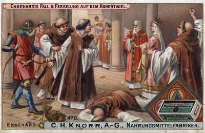 Storia di Ekkehard IV di San Gallo o Eckhard, Eckhart (980 -1057) erudito e poeta latino. La caduta di Ekkehard e i suoi insegnamenti a Hohentwiel da Unknown artist