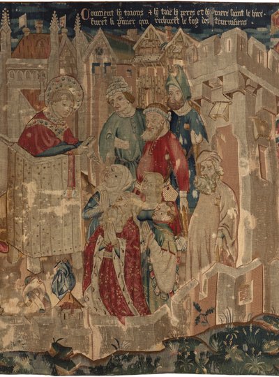 Storia di San Piat e San Eleuterio, Scena 3: San Piat è inviato a Tournai per predicare la fede da Unknown artist