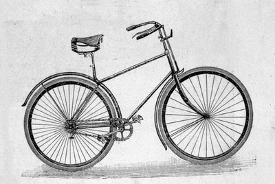 Modello di bicicletta in gomma cava da Unknown artist