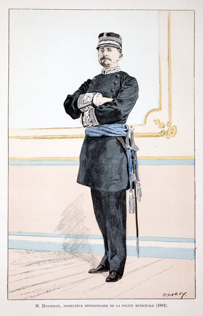 Honorat, Ispettore Divisionale della Polizia Municipale (1884) da Unknown artist