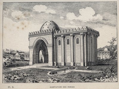 Alloggi persiani - incisione del 1889 in 
